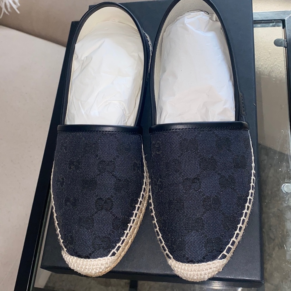 gucci gg canvas espadrilles